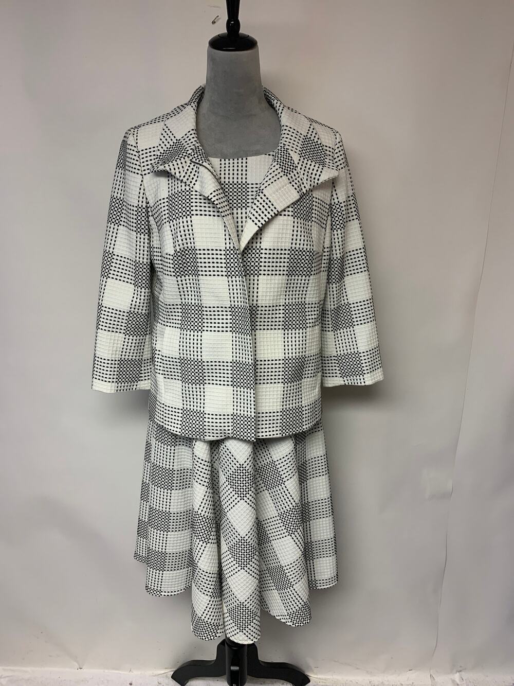 Talbots Suit Dress & Jacket Plaid Professional Sophisticated Business Women SZ 6